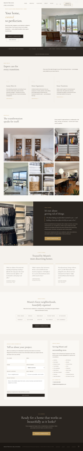 Brentwood Professional Services website screenshot